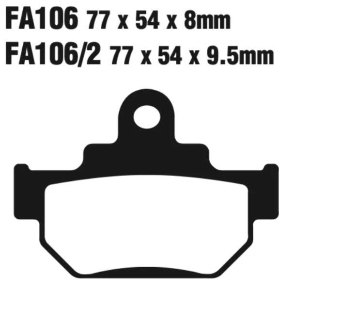 EBC FA Series R Disc Pad Set - FA106R - Image 2