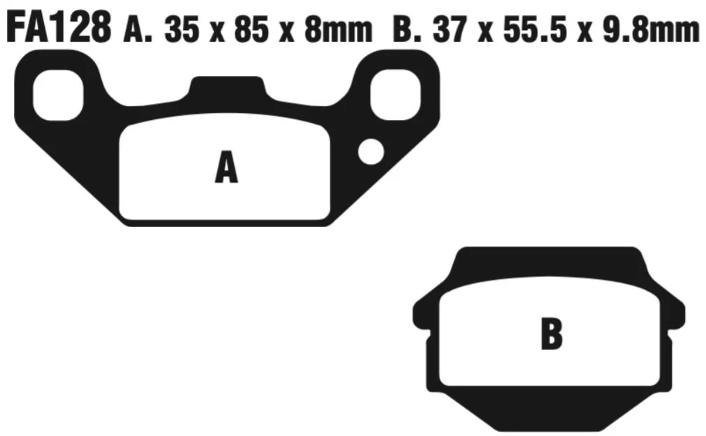 EBC FA Series R Disc Pad Set - FA128R - Image 2