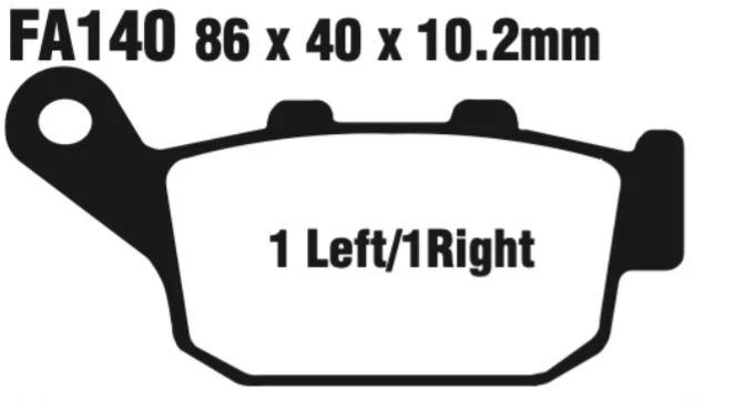 EBC FA Series Disc Pad Set - FA140 - Image 2