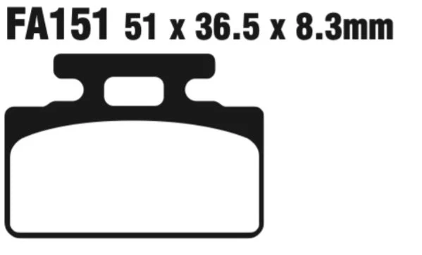 EBC FA Series Disc Pad Set - FA151 - Image 2