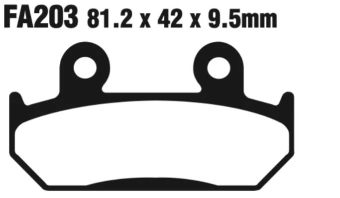 EBC Double-H Sintered Disc Pad Set - FA203HH - Image 2