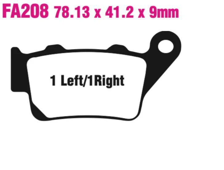 EBC Carbon TT Disc Pad Set - FA208TT - Image 2