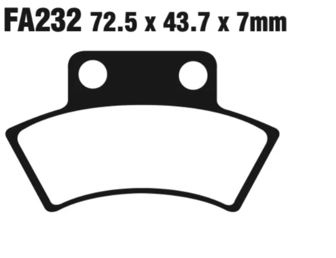 EBC Carbon TT Disc Pad Set - FA232TT - Image 2