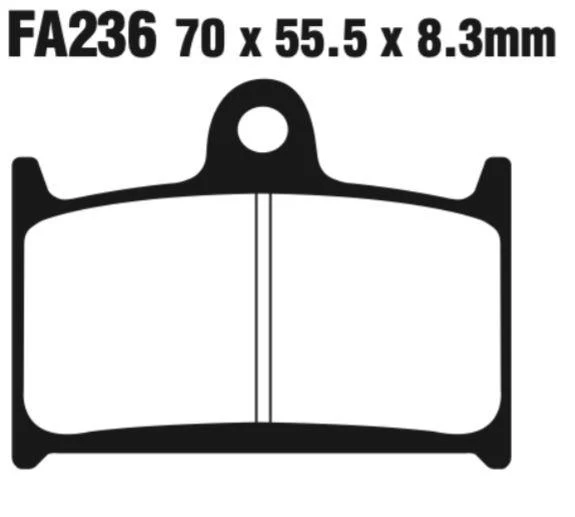 EBC Double-H Sintered Disc Pad Set - FA236HH - Image 2