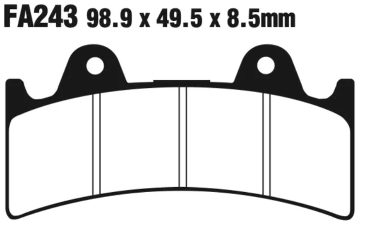 EBC Double-H Sintered Disc Pad Set - FA243HH - Image 2
