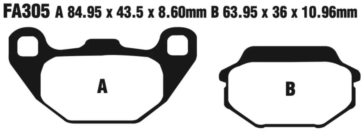 EBC FA Series R Disc Pad Set - FA305R - Image 2
