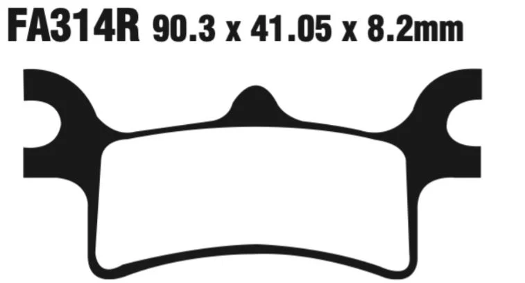 EBC FA Series R Disc Pad Set - FA314R - Image 2