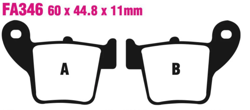 EBC Carbon TT Disc Pad Set - FA346TT - Image 2