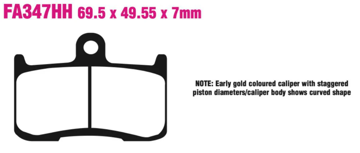 EBC Double-H Sintered Disc Pad Set - FA347HH - Image 2