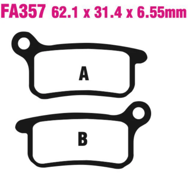 EBC FA Series R Disc Pad Set - FA357R - Image 2