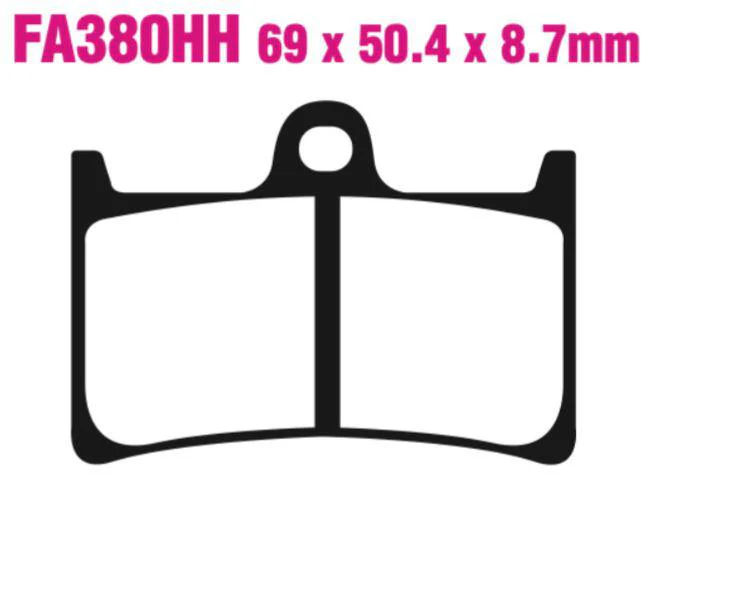 EBC Double-H Sintered Disc Pad Set - FA380HH - Image 2