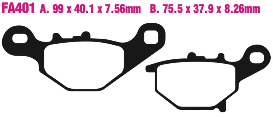 EBC FA Series R Disc Pad Set - FA401R - Image 2