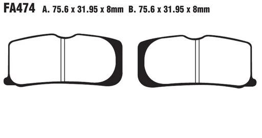 EBC FA Series Disc Pad Set - FA474 - Image 2