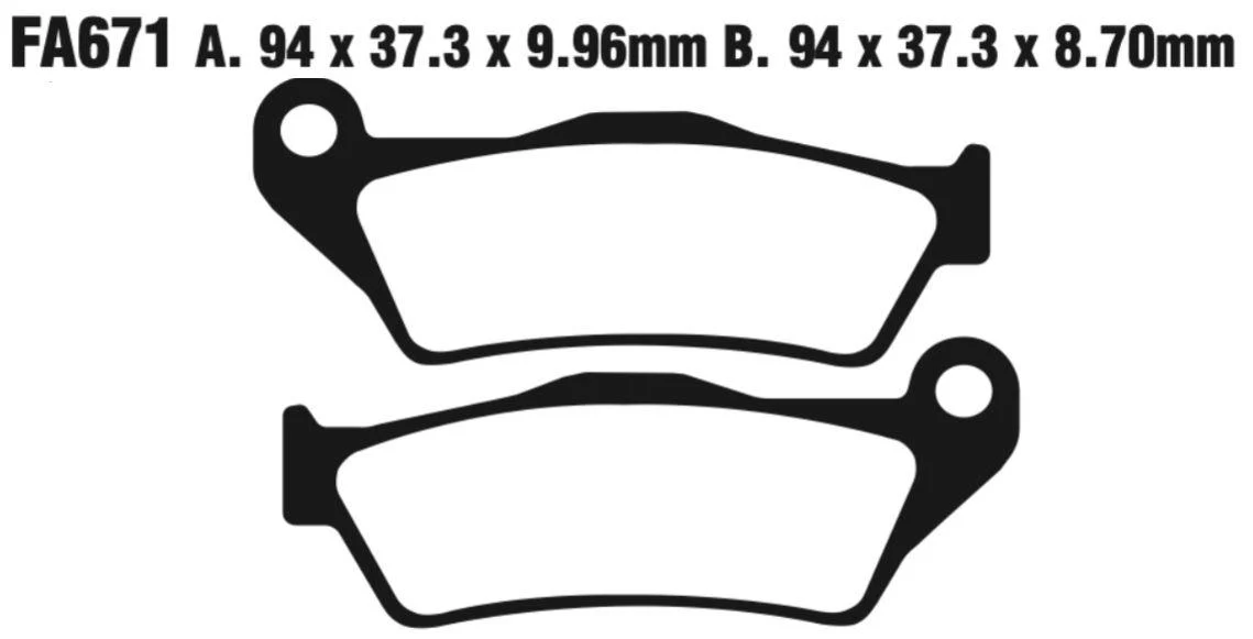 EBC FA Series Disc Pad Set - FA671 - Image 2