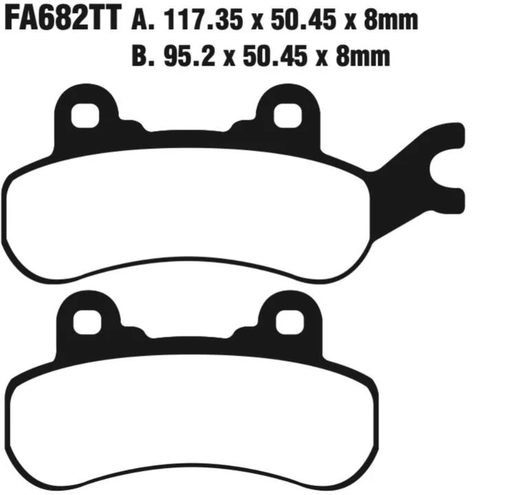 EBC FA Series R Disc Pad Set - FA682R - Image 2