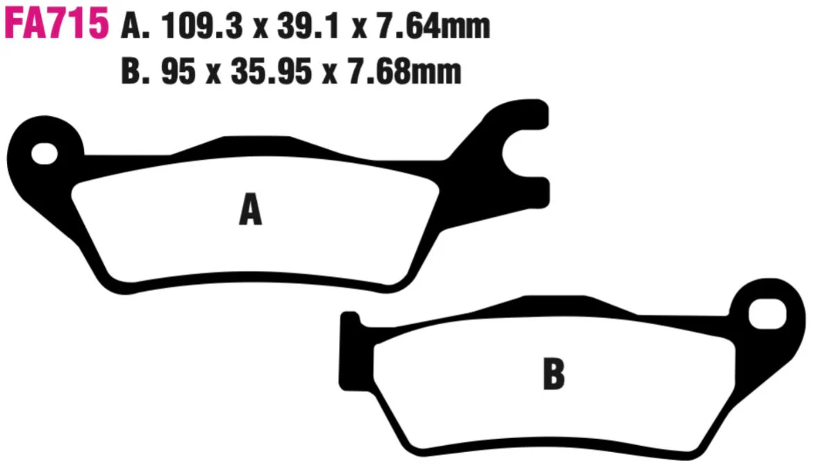 EBC FA Series Disc Pad Set - FA715 - Image 2