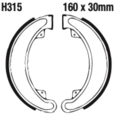 EBC Brake Shoe Set - H315 - Image 2