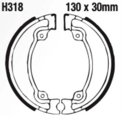 EBC Brake Shoe Set - H318 - Image 2