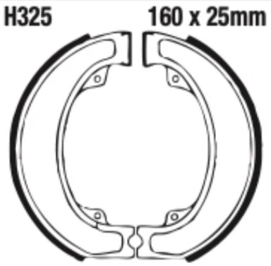 EBC Brake Shoe Set - H325 - Image 2