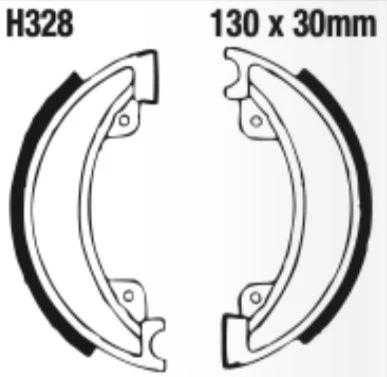 EBC Brake Shoe Set - H328 - Image 2