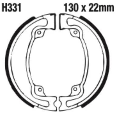 EBC Brake Shoe Set - H331 - Image 2