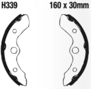 EBC Brake Shoe Set - H339 - Image 2
