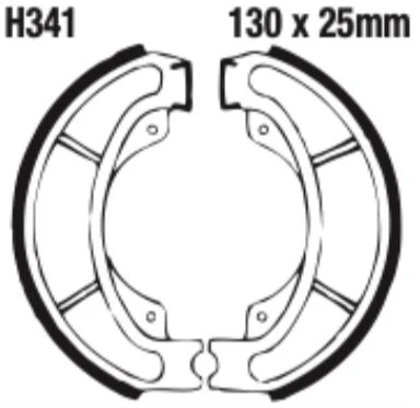 EBC Brake Shoe Set - H341 - Image 2