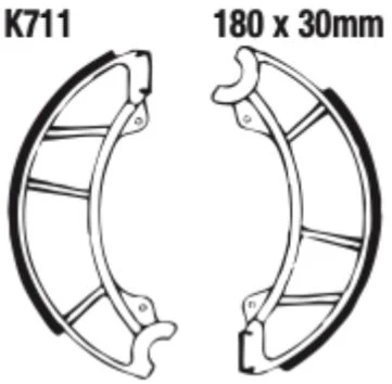 EBC Brake Shoe Set - K711 - Image 2