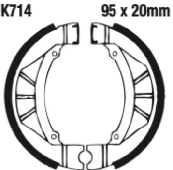 EBC Brake Shoe Set - K714 - Image 2