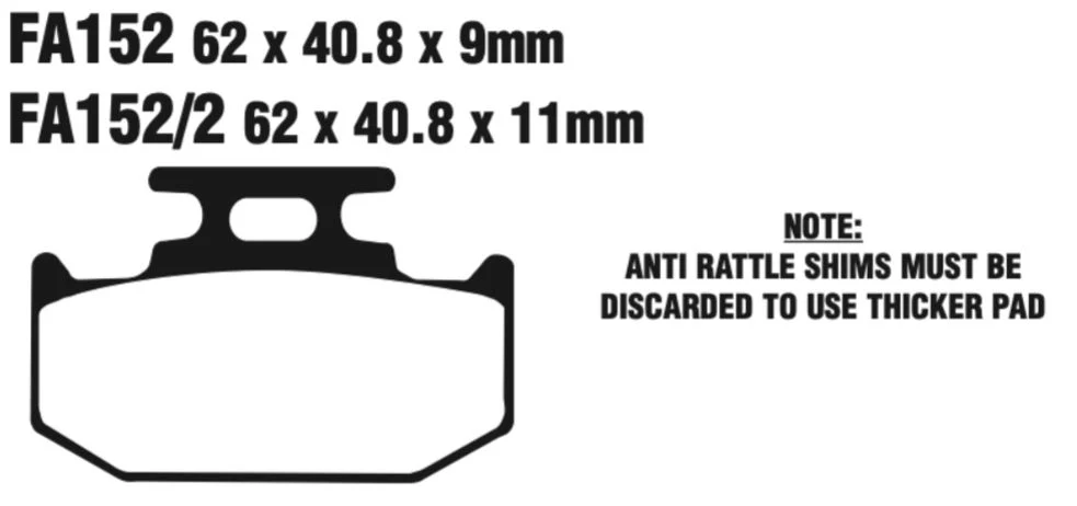 EBC MXS Offroad Race Sintered Disc Pad Set - MXS152/2 - Image 2