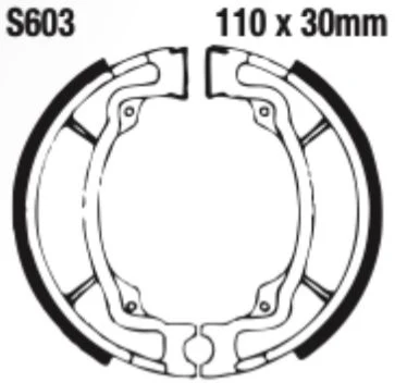 EBC Grooved Brake Shoe Set - S603G - Image 2