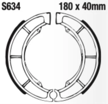 EBC Brake Shoe Set - S634 - Image 2