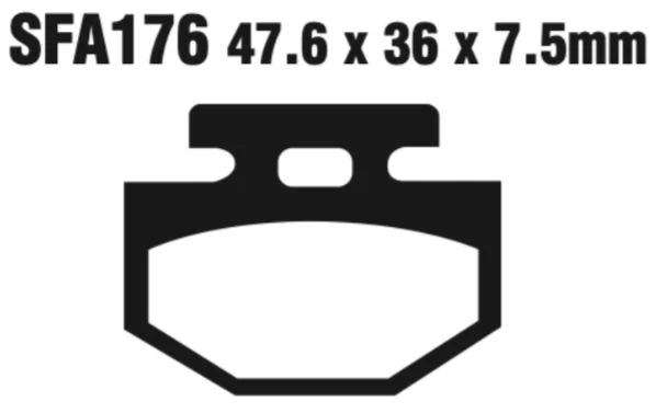 EBC Scooter Disc Pad Set - SFA176 - Image 2