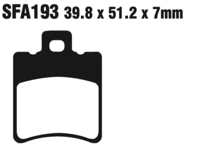 EBC Scooter Double-H Sintered Disc Pad Set - SFA193HH - Image 2