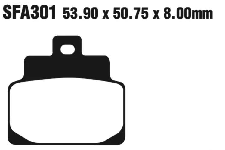 EBC Scooter Disc Pad Set - SFA301 - Image 2