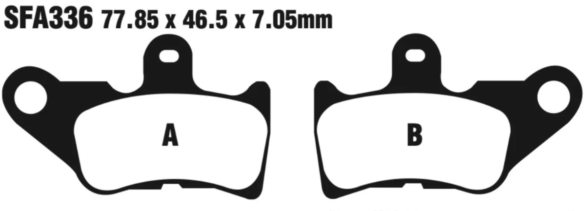 EBC Scooter Disc Pad Set - SFA336 - Image 2