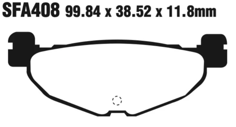 EBC Scooter Double-H Sintered Disc Pad Set - SFA408HH - Image 2