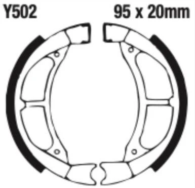 EBC Brake Shoe Set - Y502 - Image 2