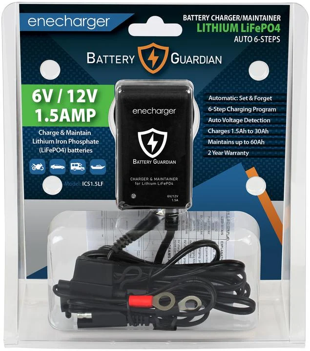Enecharger 6V/12V 15Amp Lithium-Ion Battery Charger