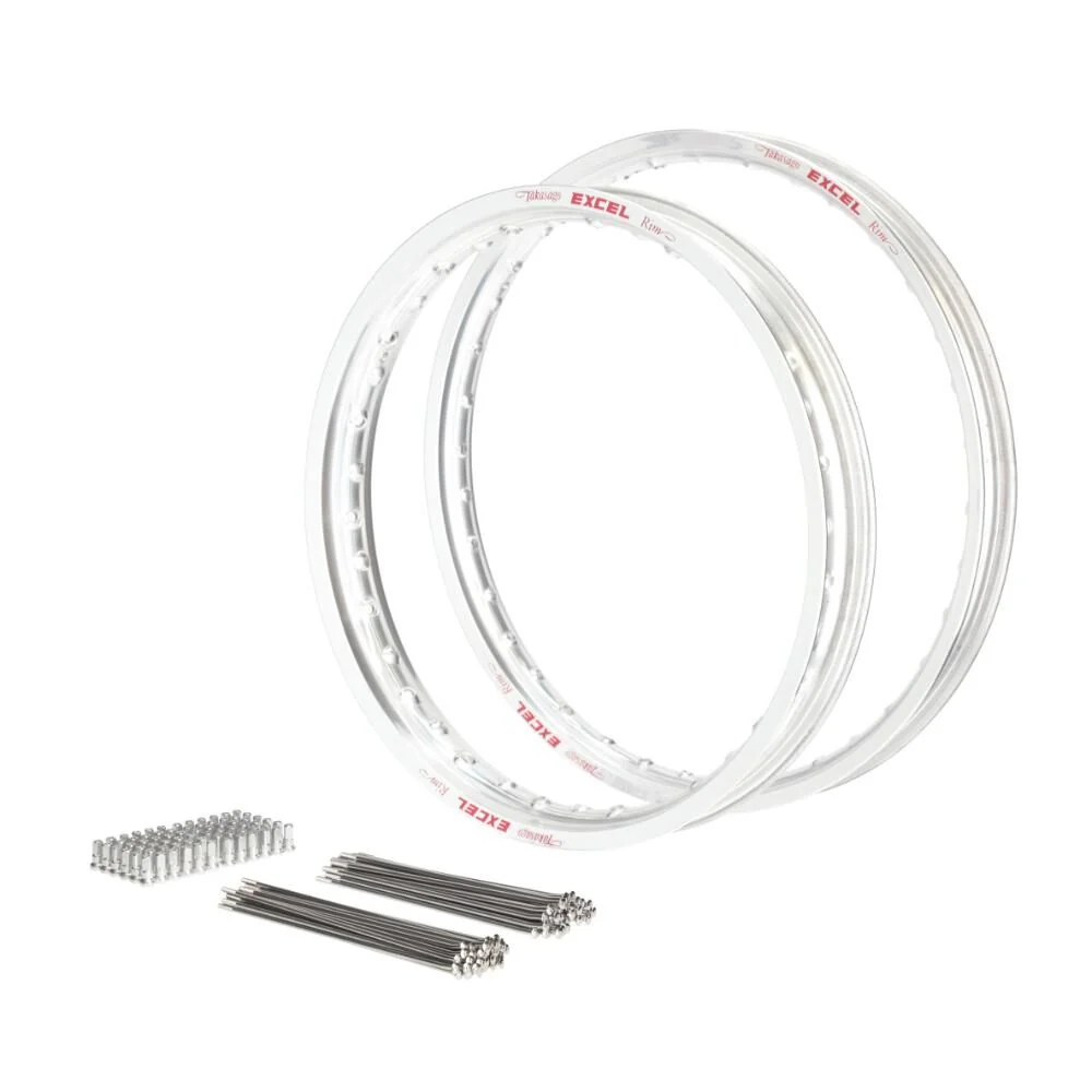 Excel Rim & Spoke Kit (21x1.60 / 18x2.15) - Silver