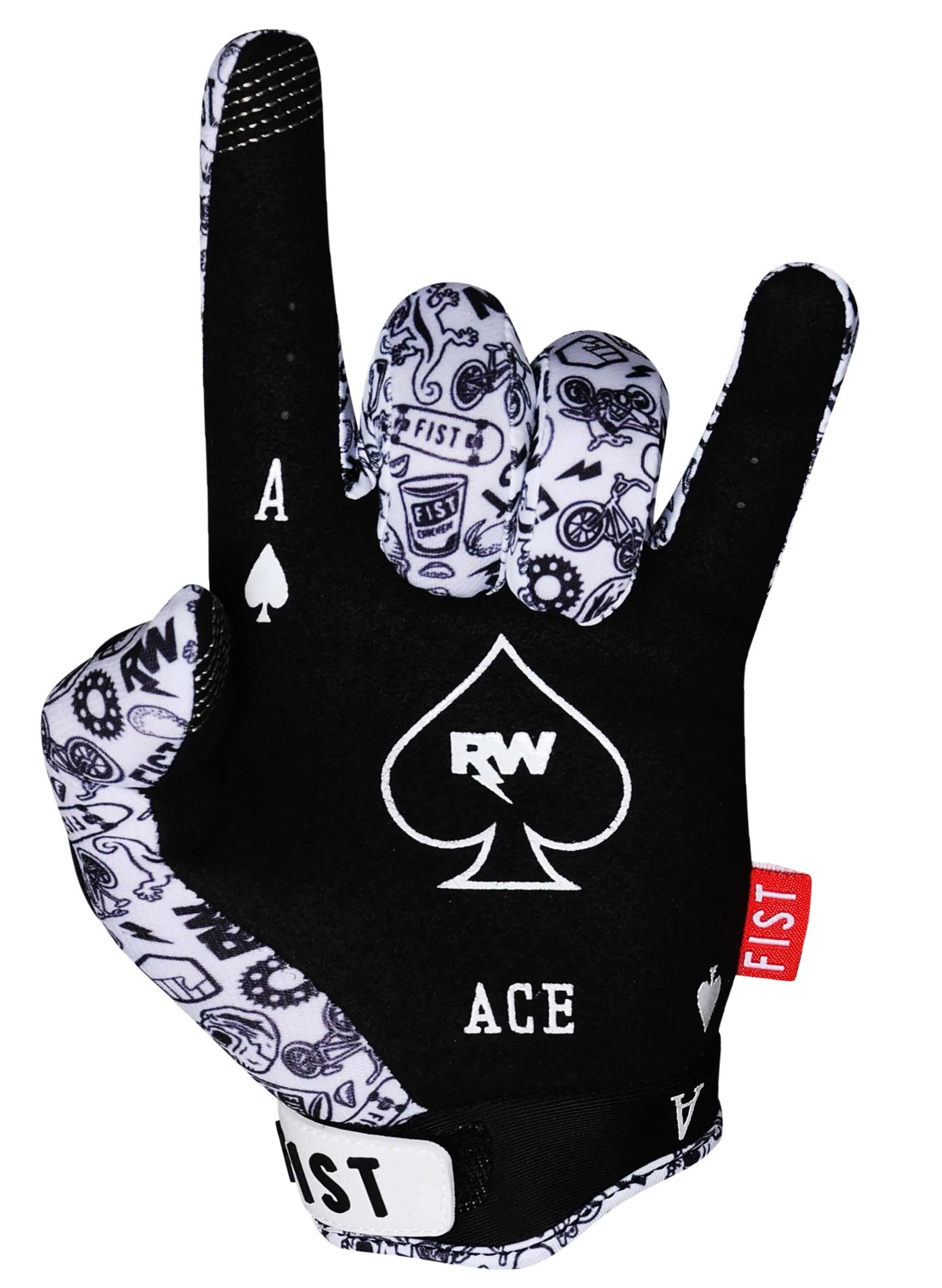 Fist Chapter 28 Youth R-Willy Ace Gloves - Black / White - Image 6