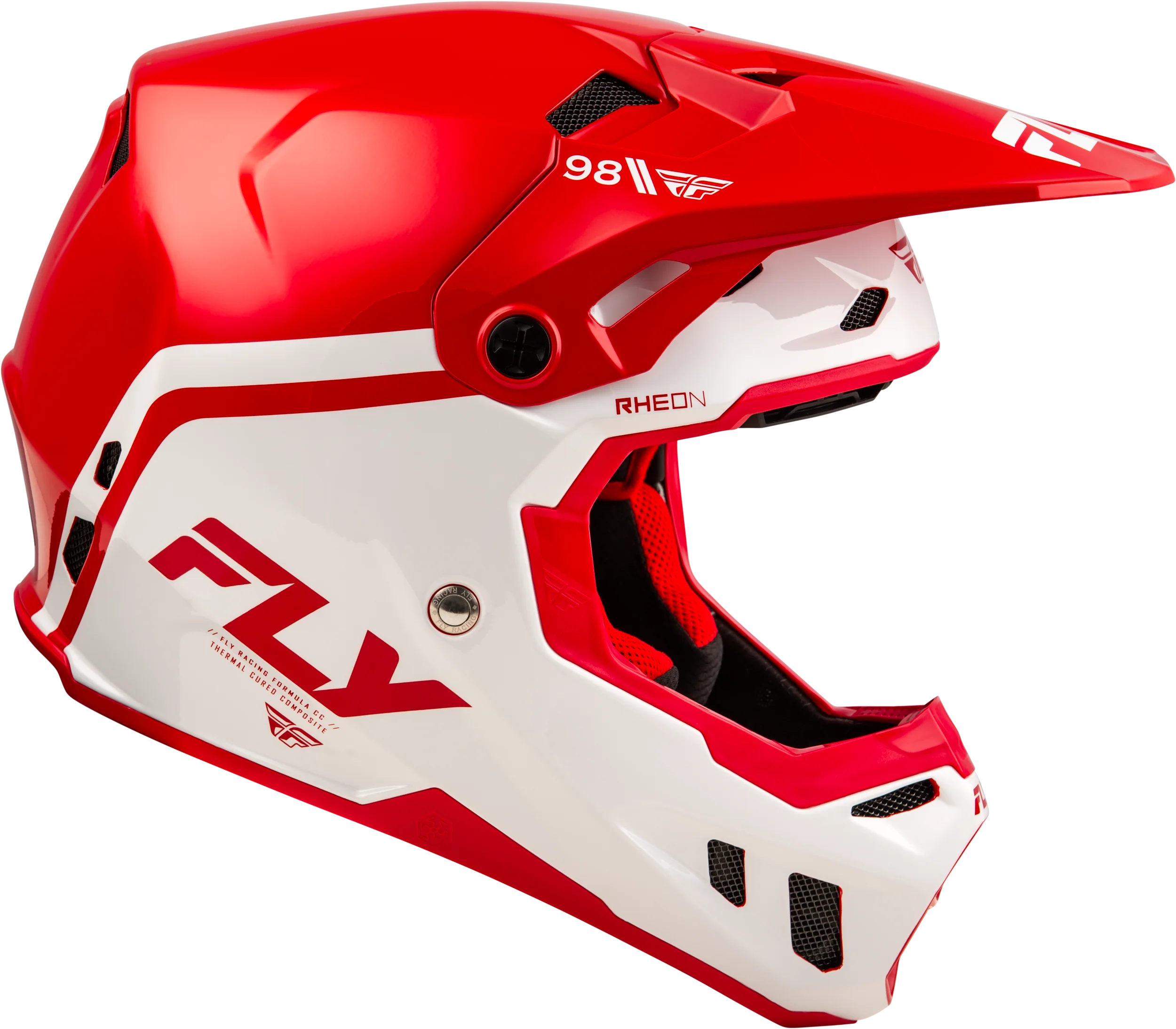 Fly Formula CC Objective Helmet - Red / White - Image 4