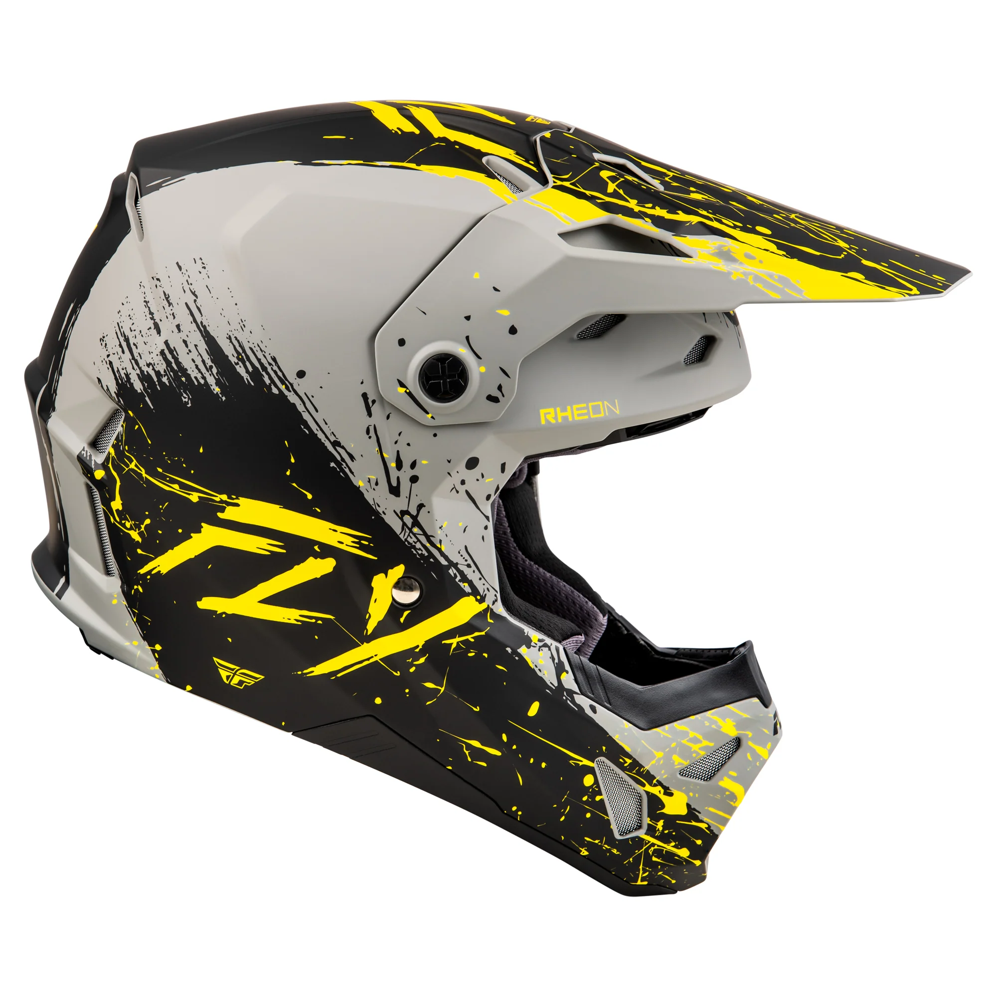 Fly Formula CP Manic L.E Helmet - Grey / Black / Yellow - Image 2