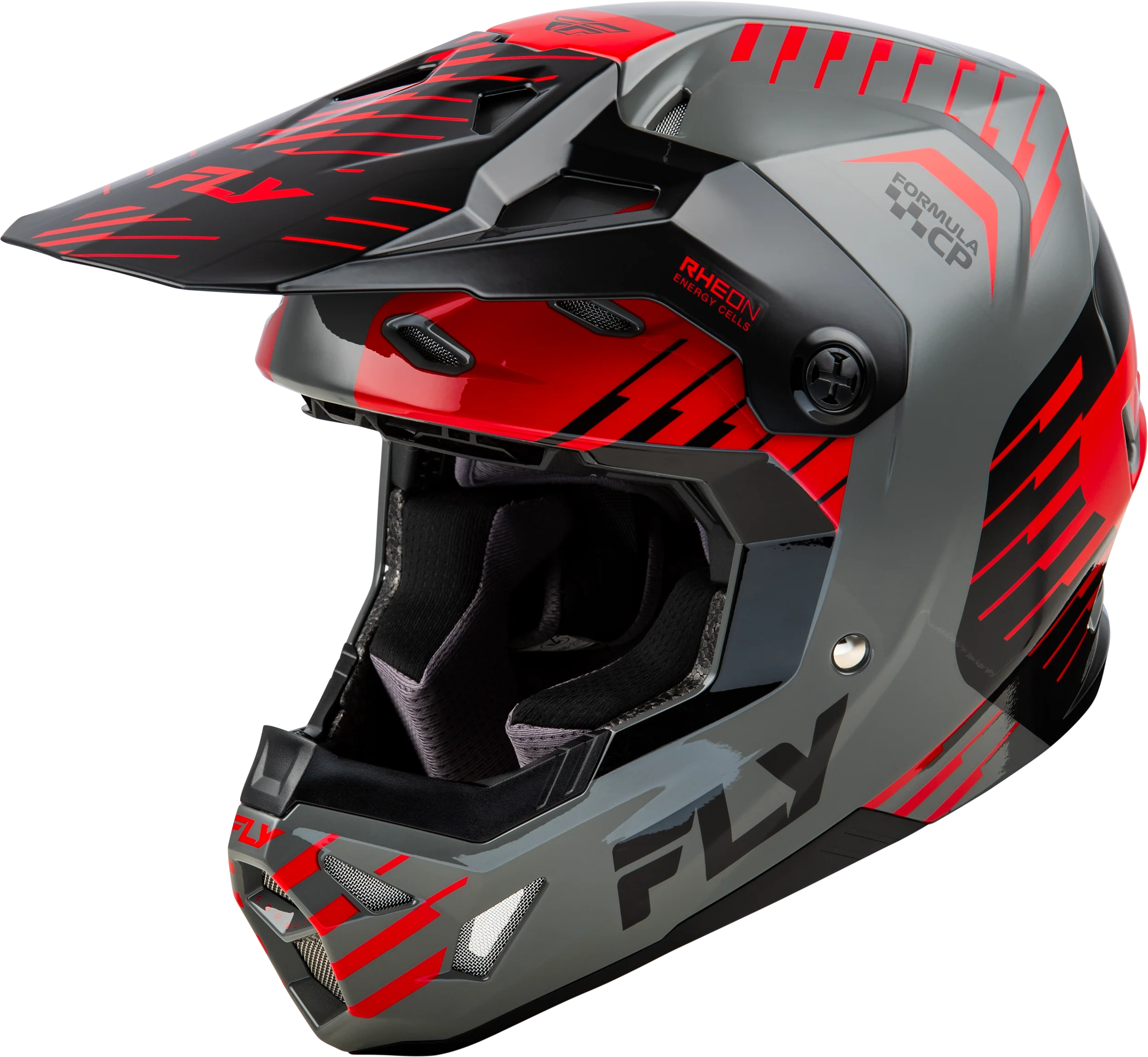 Fly Formula CP Slice Helmet - Grey / Red