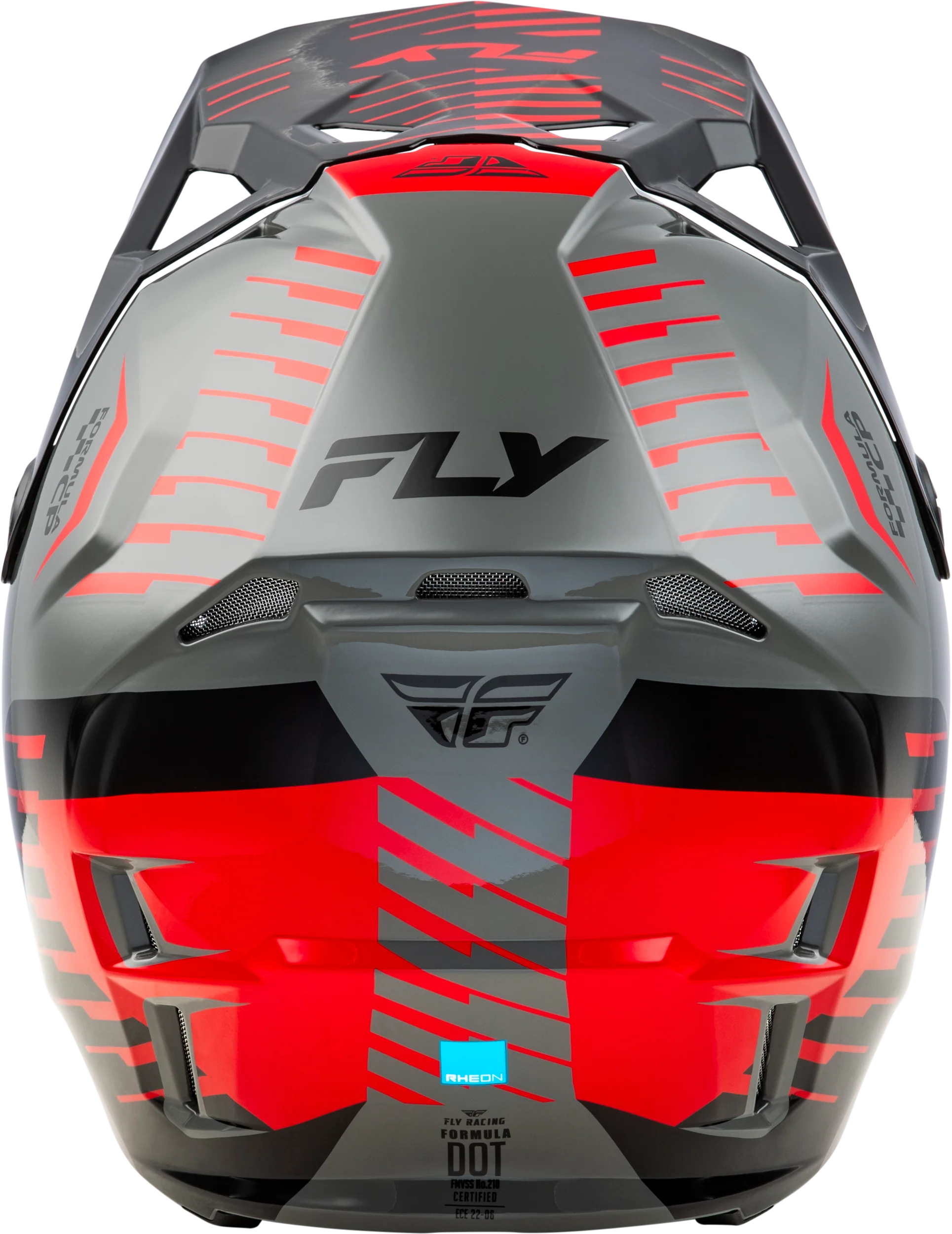 Fly Formula CP Slice Helmet - Grey / Red - Image 2