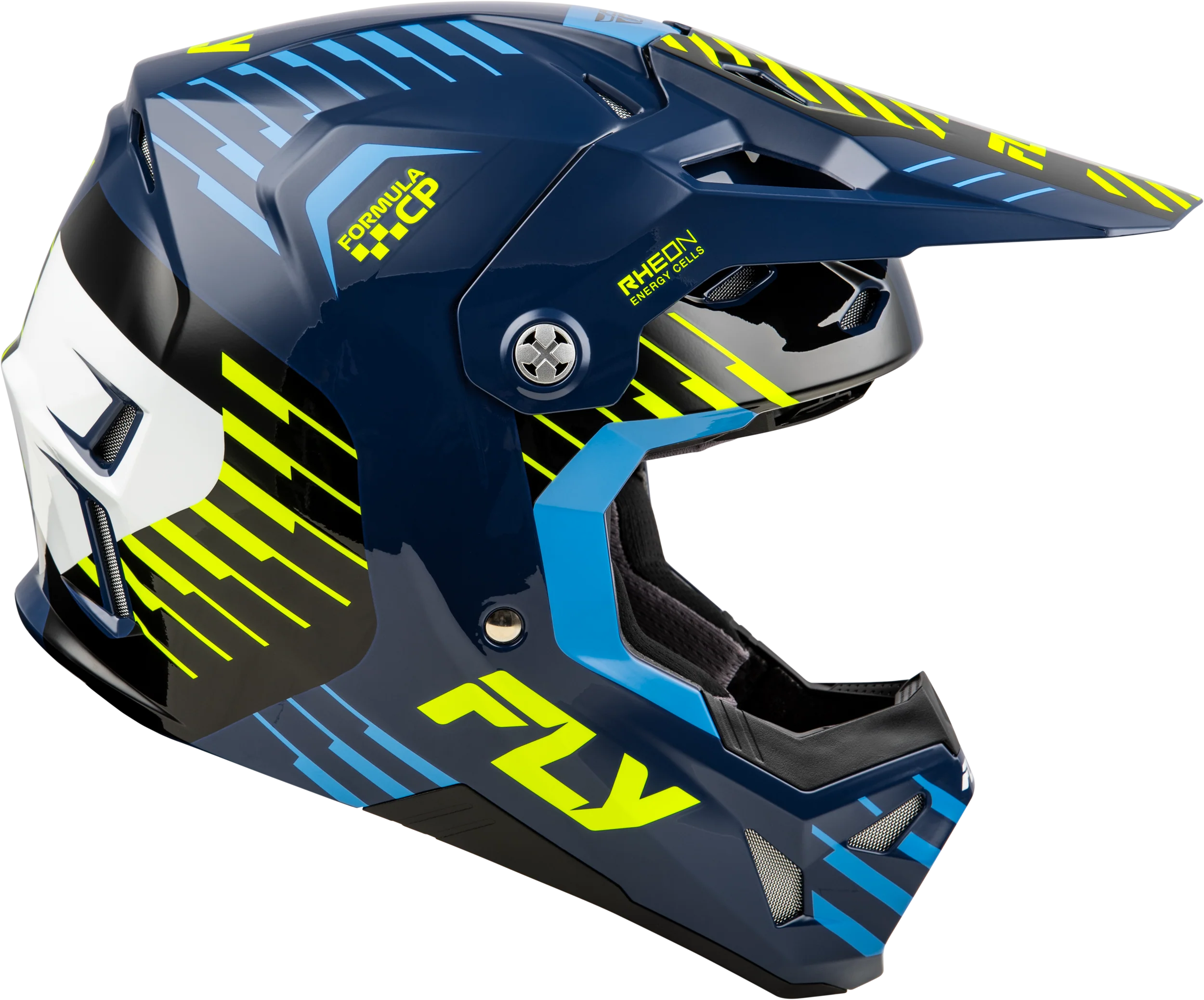 Fly Formula CP Slice Helmet - Navy / Hi-Vis - Image 4