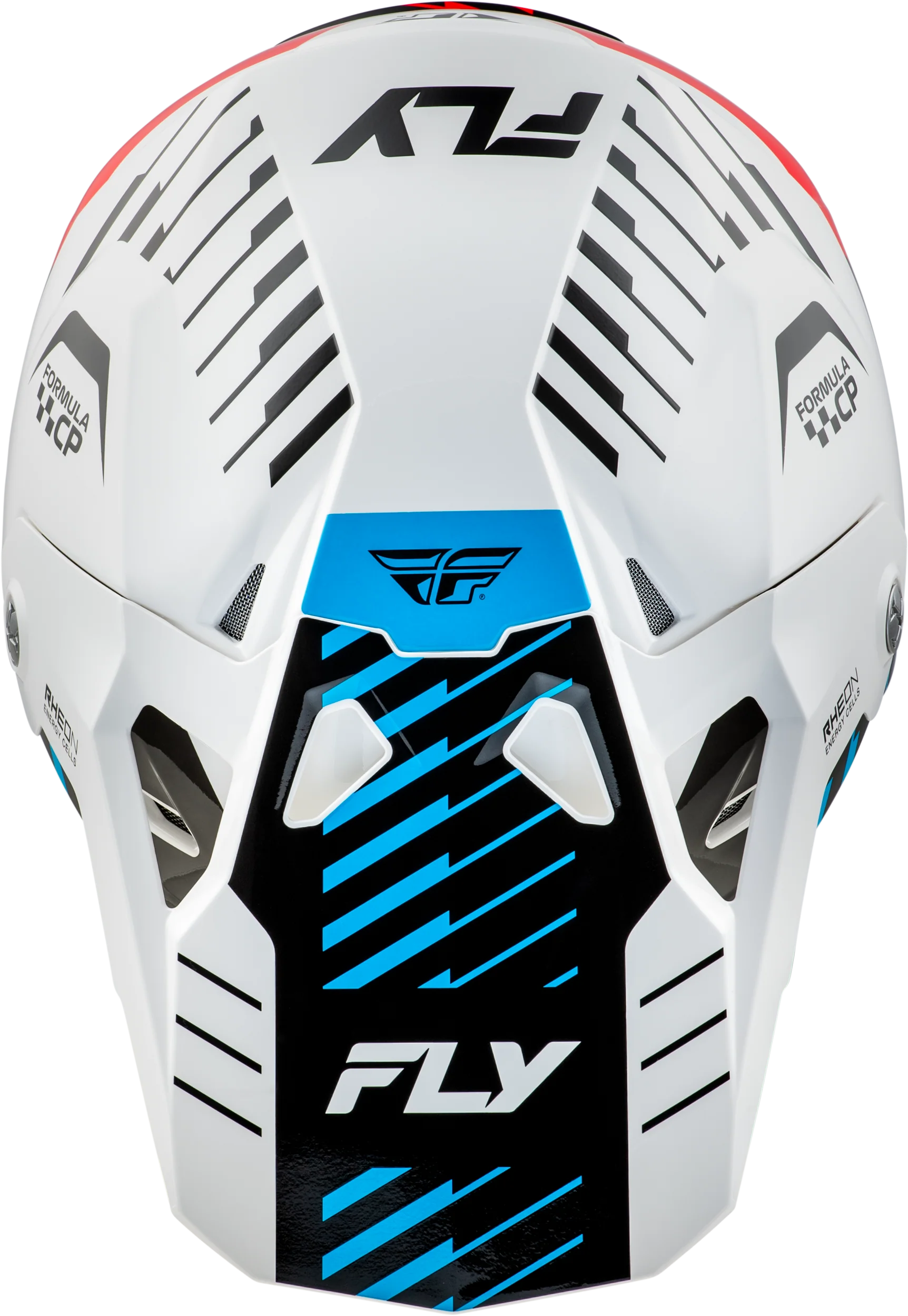 Fly Formula CP Slice Helmet - White / Red / Cyan - Image 3