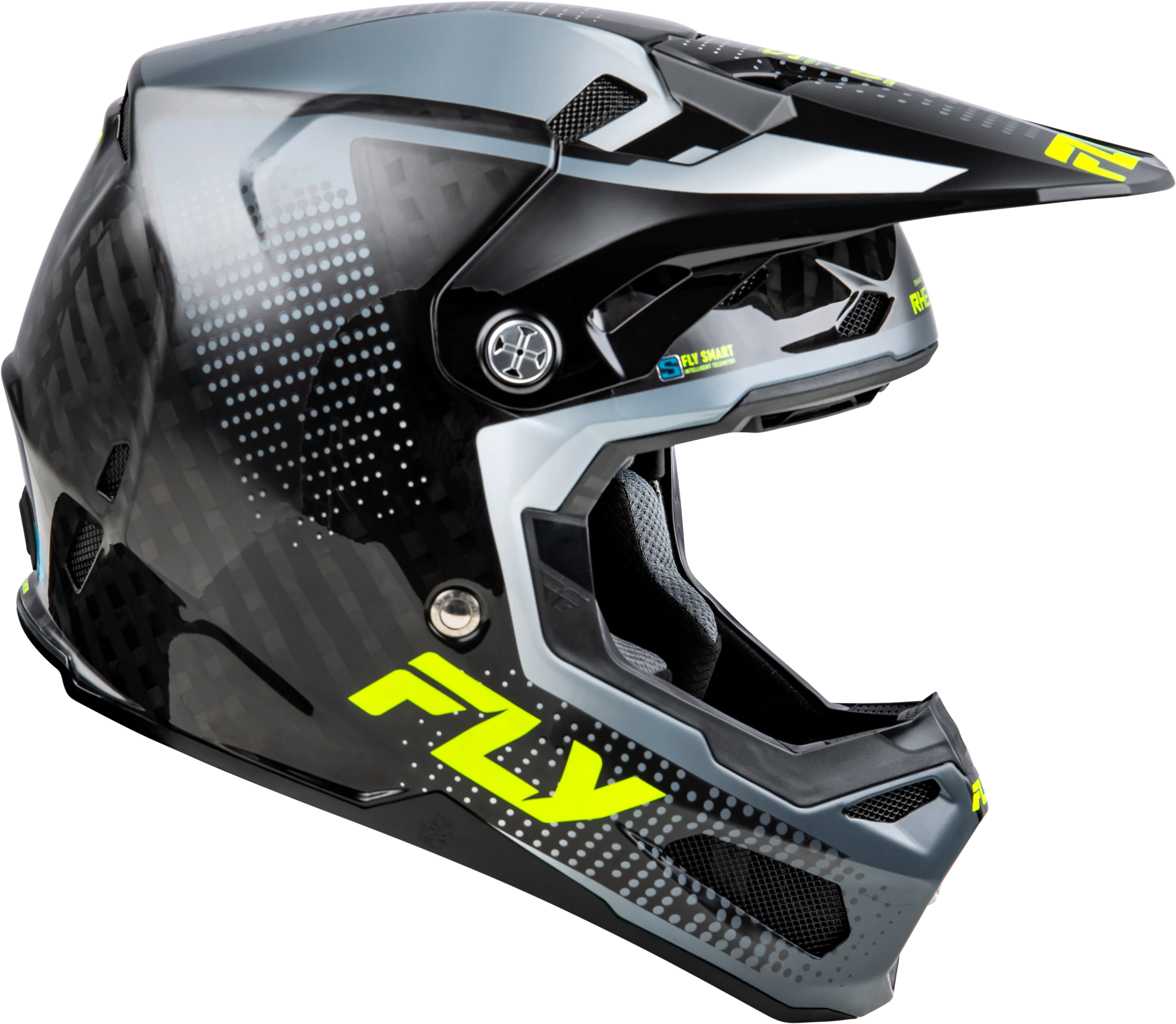 Fly Formula S Protocol Helmet - Grey / Hi-Vis - Image 4