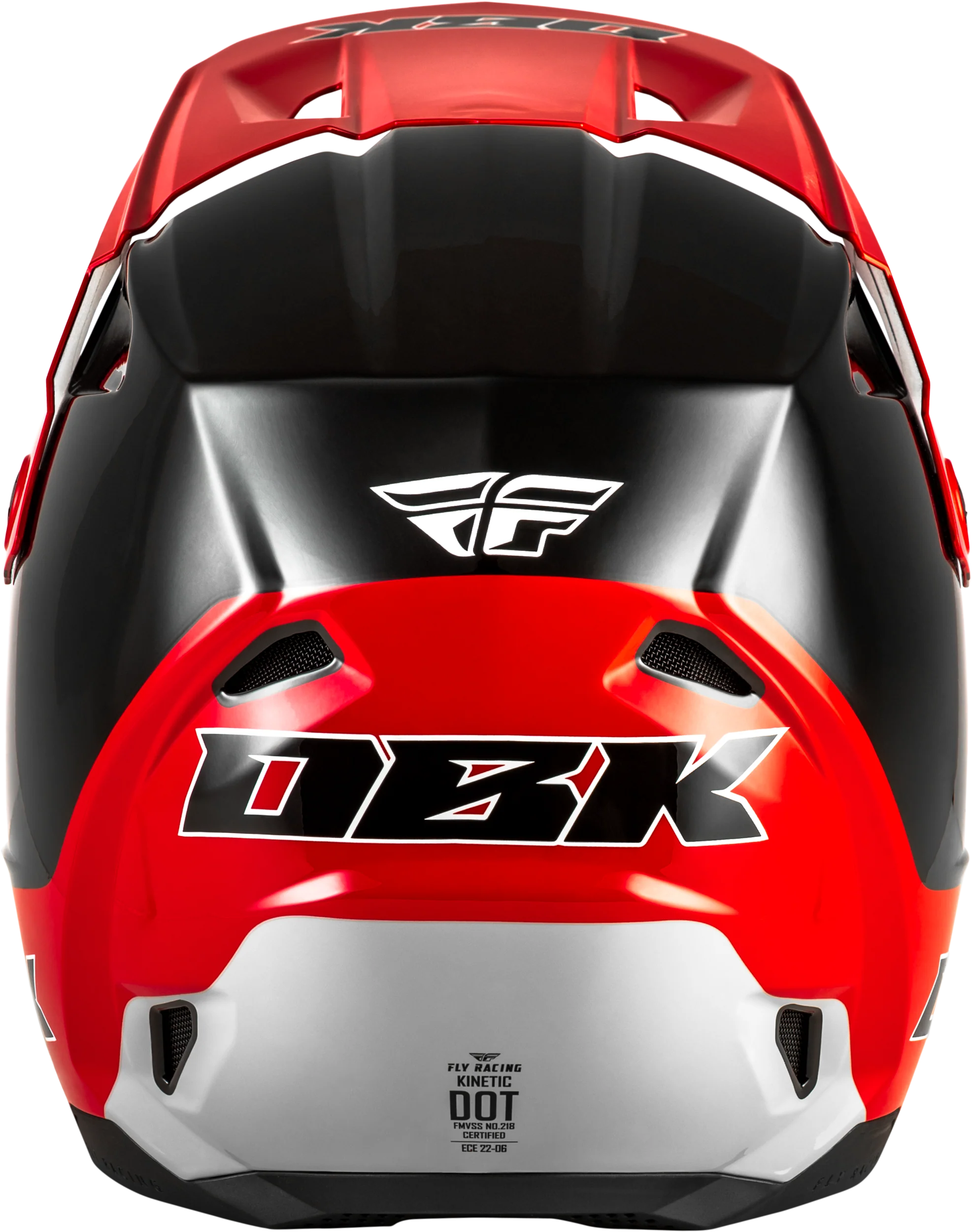 Fly Kinetic DBK Helmet - Black / Red / Grey - Image 2