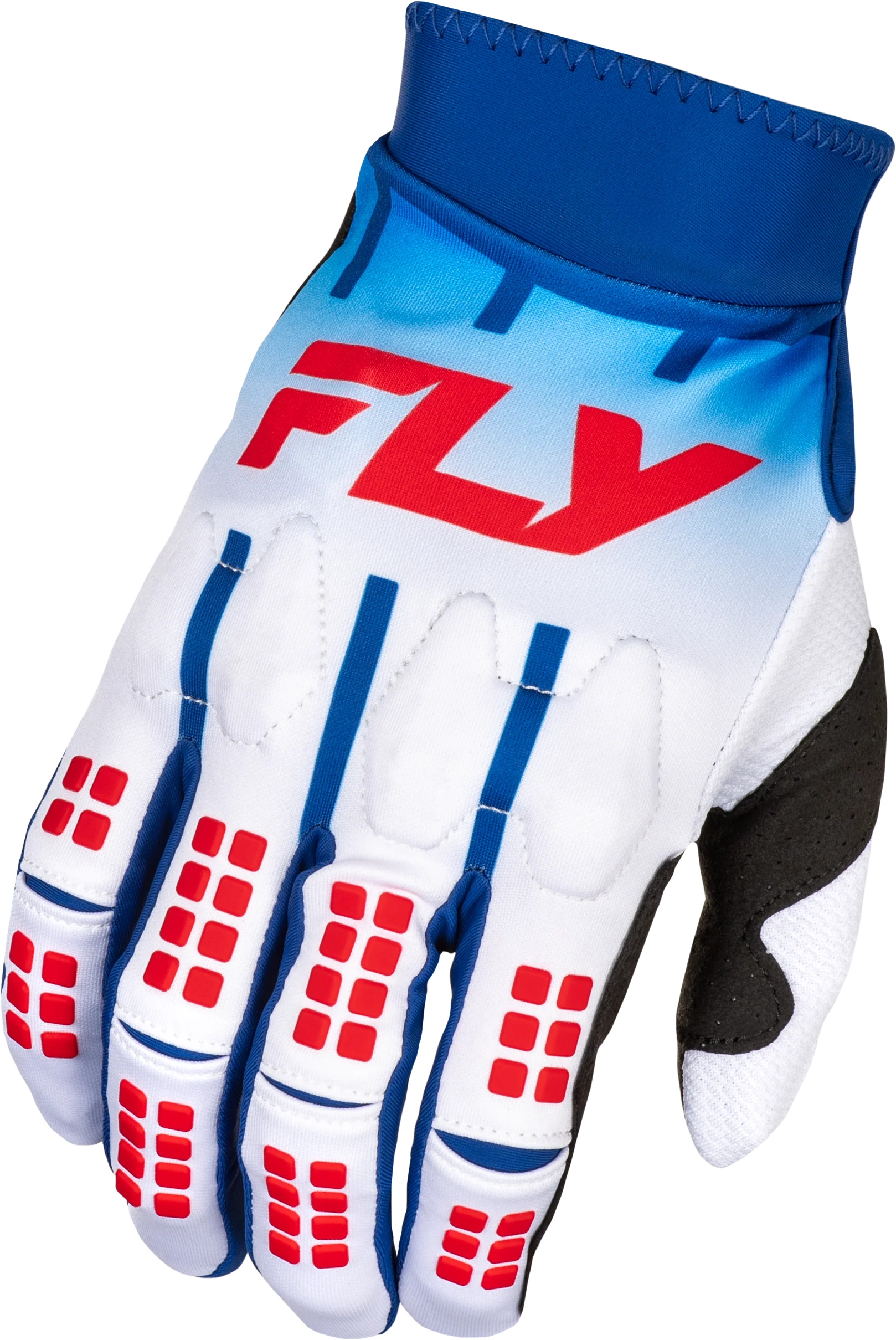 Fly MX25 Evo Gloves - Red / White / Blue